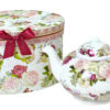 1000 ml New Bone China Teapot in a Gift Box – Country Rose