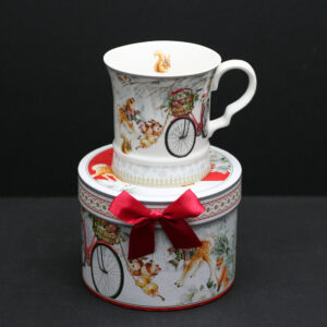 Bicycle – 11 Oz Porcelain Mug with Gift Box and Ribbon