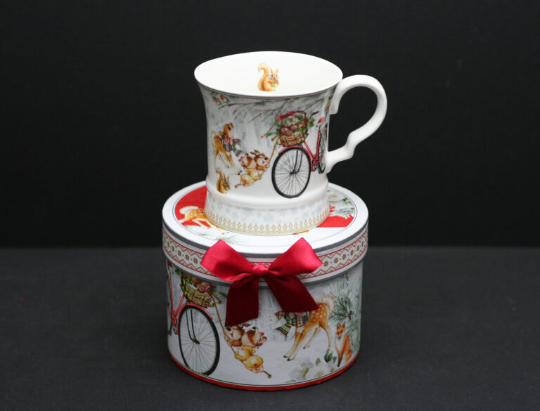 R9101-2 Bicycle – 11 Oz Porcelain Mug with Gift Box and Ribbon