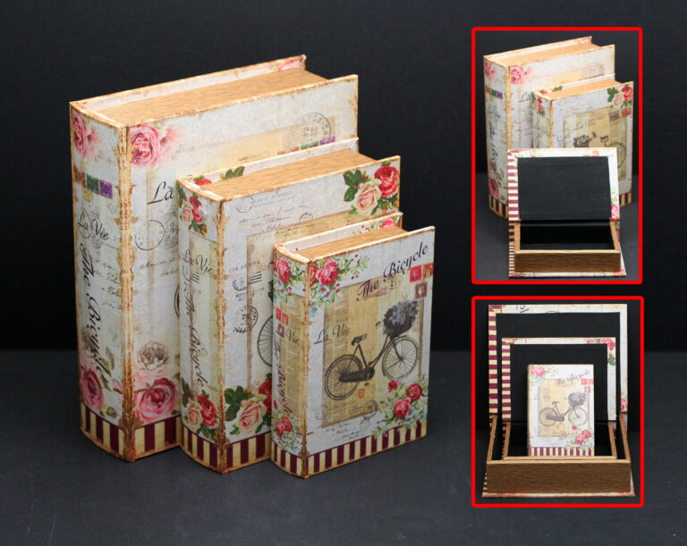 ZX1003 Bicycle – Vintage Book Shaped Box s