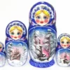 7Dolls, 21cm. Russian Babushka, Nesting Dolls, Matryoshka. Hand Painted.