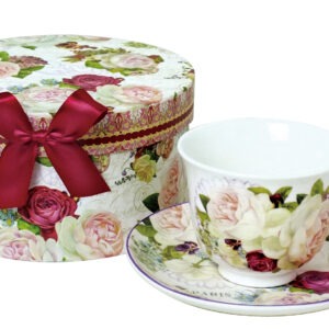 Cup and Saucer in Gift Box – Country Rose