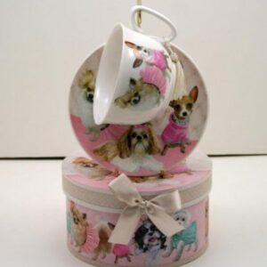 Cappuccino Cup & Saucer – Puppy Love