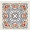 Pavlovo-Posad Shawl ''Butterfly Dream'' 100% of wool with silk fringe, size 125*125cm.