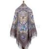 Pavlovo-Posad Shawl "Music of the sea"100% Wool. Size 146*146. Author: Litvinova Elena