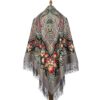 Pavlovo-Posad Shawl "Flower kaleidoscope"100% Wool. Size 146*146. Author: Favoritova Elena