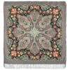 Pavlovo-Posad Shawl "Flower kaleidoscope"100% Wool. Size 146*146. Author: Favoritova Elena