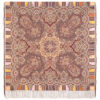 Pavlovo-Posad Shawl ''The Golden Cockerel'' 100% of wool with silk fringe, size 125*125cm.