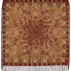 Pavlovo-Posad Shawl ''Sadko'' 100% of wool with silk fringe, size 125*125cm.