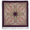 Pavlovo-Posad Shawl ''February'' 100% of wool with silk fringe, size 125*125cm.