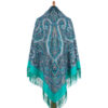 Pavlovo-Posad Shawl "Troicino utro"100% Wool. Size 146*146. Author: Jukova Elena