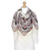 Pavlovo-Posad Shawl ''Crane'' 100% of wool with silk fringe, size 125*125cm.