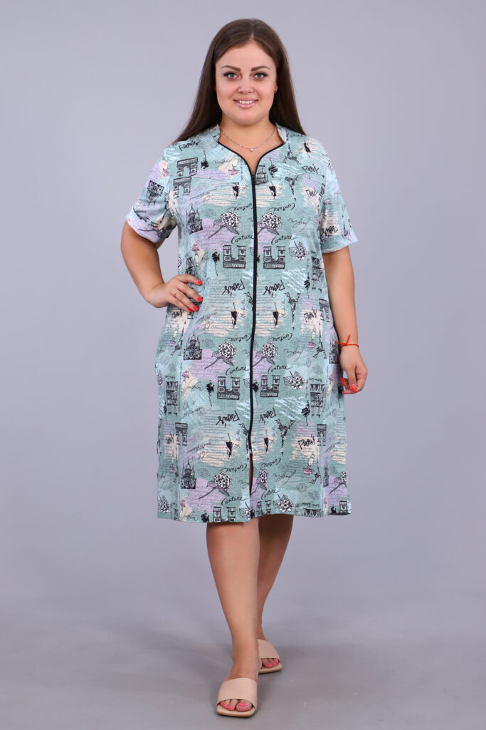 Women's house dressing gown 100% Cotton