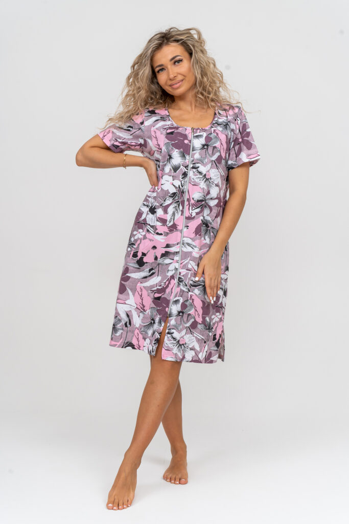 Women's house dressing gown 100% Cotton