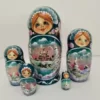 5 Dolls, 18 cm. Russian Babushka, Nesting Dolls, Matryoshka. Hand Painted