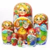 7Dolls, 21cm. Russian Babushka, Nesting Dolls, Matryoshka. Hand Painted.
