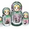 5 Dolls, 18 cm. Russian Babushka, Nesting Dolls, Matryoshka. Hand Painted