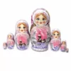 7Dolls, 21cm. Russian Babushka, Nesting Dolls, Matryoshka. Hand Painted.