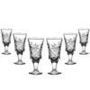 Set of 6 pc. 25ml. Pinwheel crystal  glasses. Hand  made in Belarus.