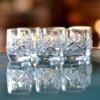 Set of 35ml Pinwheel crystal glasses for vodka, 6 pieces. made in Belarus.