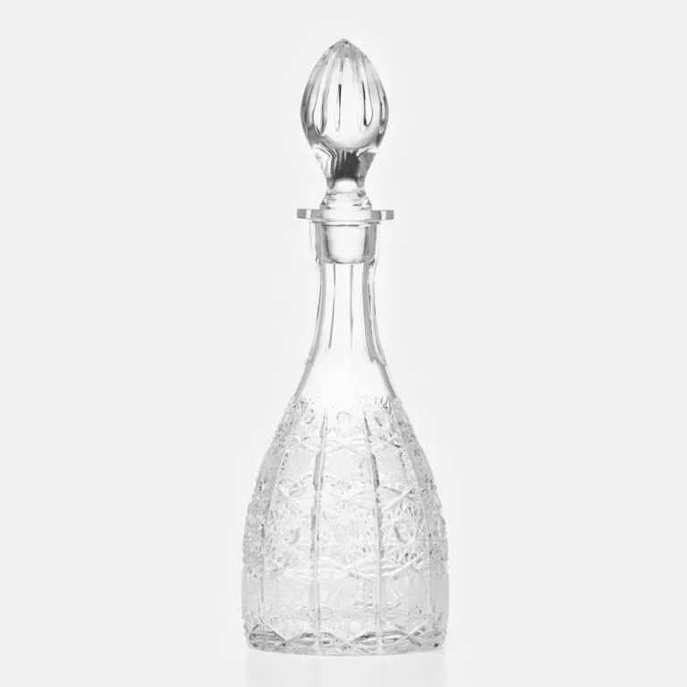 23324 Crystal Decanter for wine. Hand Made, Volume 500gr.