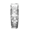 Crystal flower vase. Pinwheel design. Neman H 22.5cm