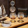 Set of 6 pc. 300ml. Pinwheel crystal  glasses. Hand  made in Belarus. price for 6pc.