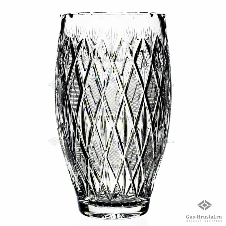 35689 Crystal flower vase. Pinwheel design. Neman H 25cm