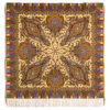 Pavlovo-Posad Shawl ''Mechta Hrustalnaya'' 100% of wool with silk fringe, size 125*125cm.