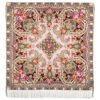 Pavlovo-Posad Shawl ''Tainstvenniy obraz'' 100% of wool with silk fringe, size 125*125cm.