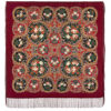 Pavlovo-Posad Shawl ''Pesn yhodyashego leta'' 100% of wool with silk fringe, size 125*125cm.