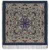 Pavlovo-Posad Shawl ''Zapah meda i roz'' 100% of wool with silk fringe, size 125*125cm.