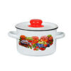 Steel Enameled pot"Jam" 1.5L. Suitable for electric, ceramic, gas stove, Induction cooktop.