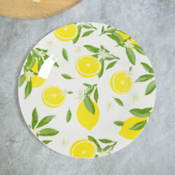 Serving Plate Limone, ceramic, d 27.4 cm