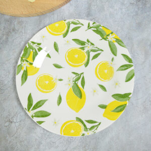 Serving Plate Limone, ceramic, d 27.4 cm