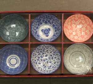 Japanese Style Bowls in a Color PVC Box