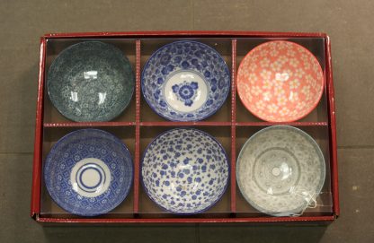 Japanese Style Bowls in a Color PVC Box