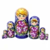 Russian Nesting Doll (Matryoshka) – 7 Pieces, 21 cm Tall – Hand-Painted Wooden Souvenir