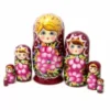 Russian Nesting Doll (Matryoshka) – 7 Pieces, 21 cm Tall – Hand-Painted Wooden Souvenir
