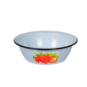 Enamel Bowl, 1.5 L  — Salads, Berries & Small Servings