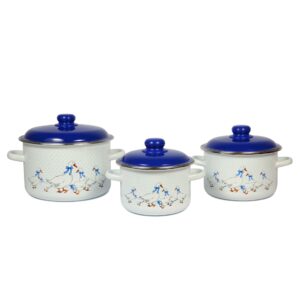 Enamel Pots “Geese” — All Cooktops, Including Induction (2 L, 3 L, 5.5 L)