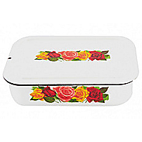 Enamel Tray for Cold Dishes with Enamel Lid — Odor-Free Storage, Perfect for Aspic
