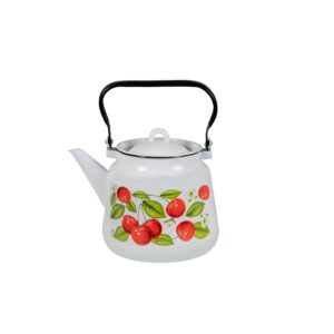 Enamel Kettle 3,5 L — Family Size, Safe, All Cooktops