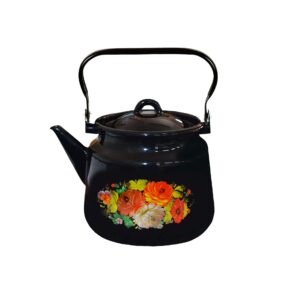 Enamel Kettle 3,5 L — Family Size, Safe, All Cooktops