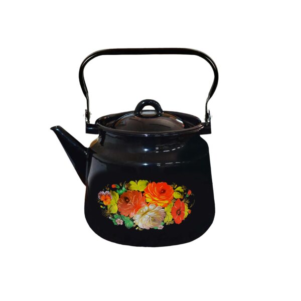 Enamel Kettle 3,5 L — Family Size, Safe, All Cooktops