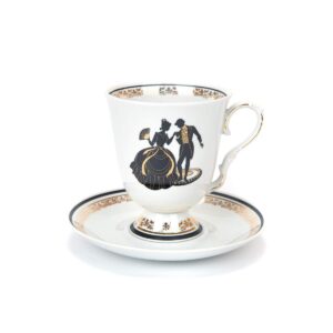 Tea Cup Set “Silhouettes”, Dulevo Porcelain